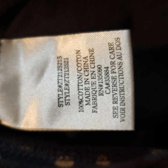 Z Supply Short Sleeve Slate Gray with Tan Spots Crop Top, Small - Picture 5 of 6